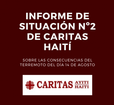 Portada informe caritas Haití